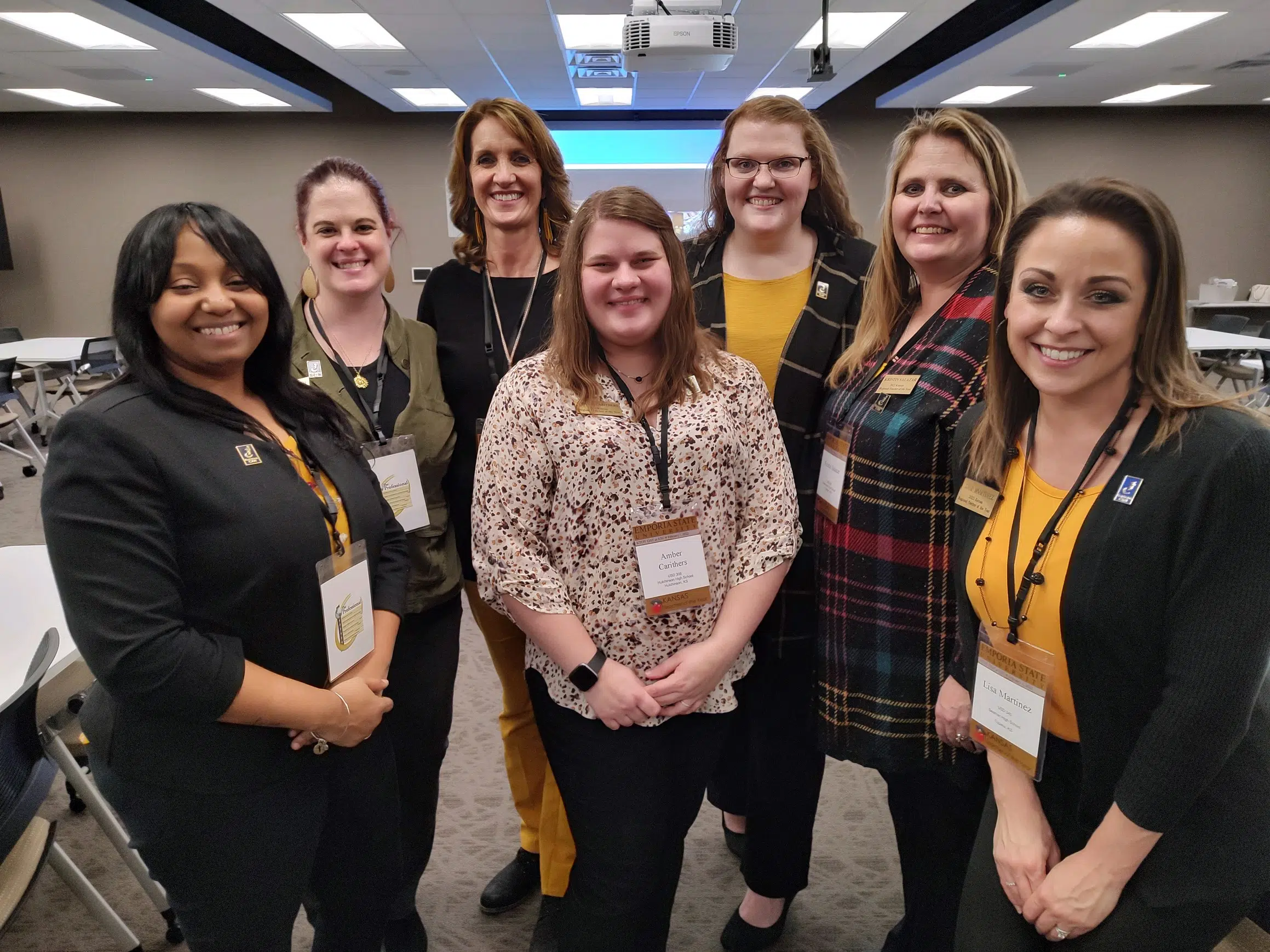 2022 Kansas Teacher of the Year team visits Emporia State University Tuesday