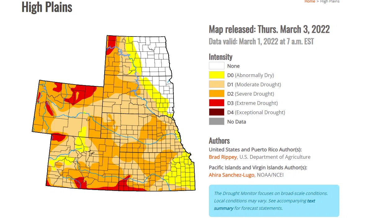 Abnormally dry conditions expand areawide