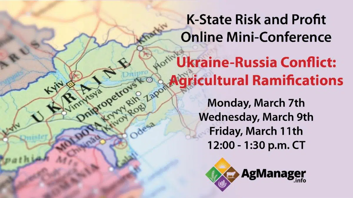 K-State Research and Extension offers webinars on impact of Russia-Ukraine situation on ag operations