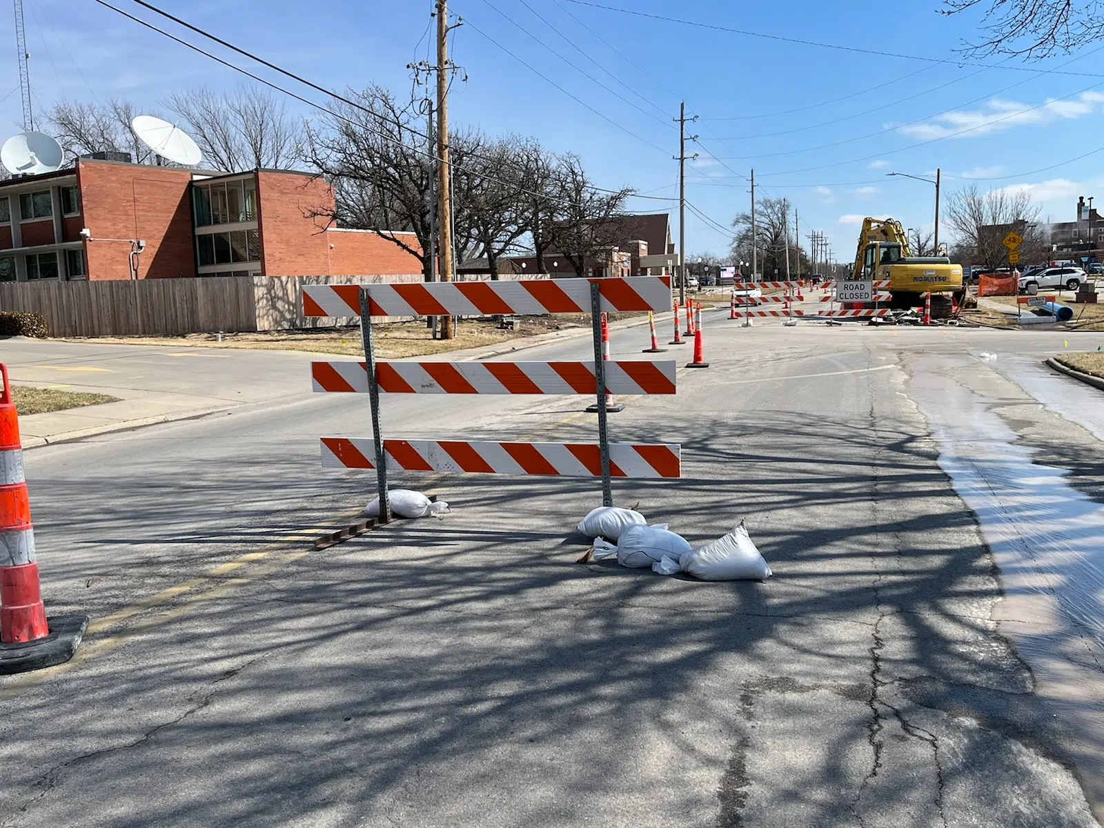 West 12th water main replacement process pushing west; part of Olpe-Hartford Road to close next week