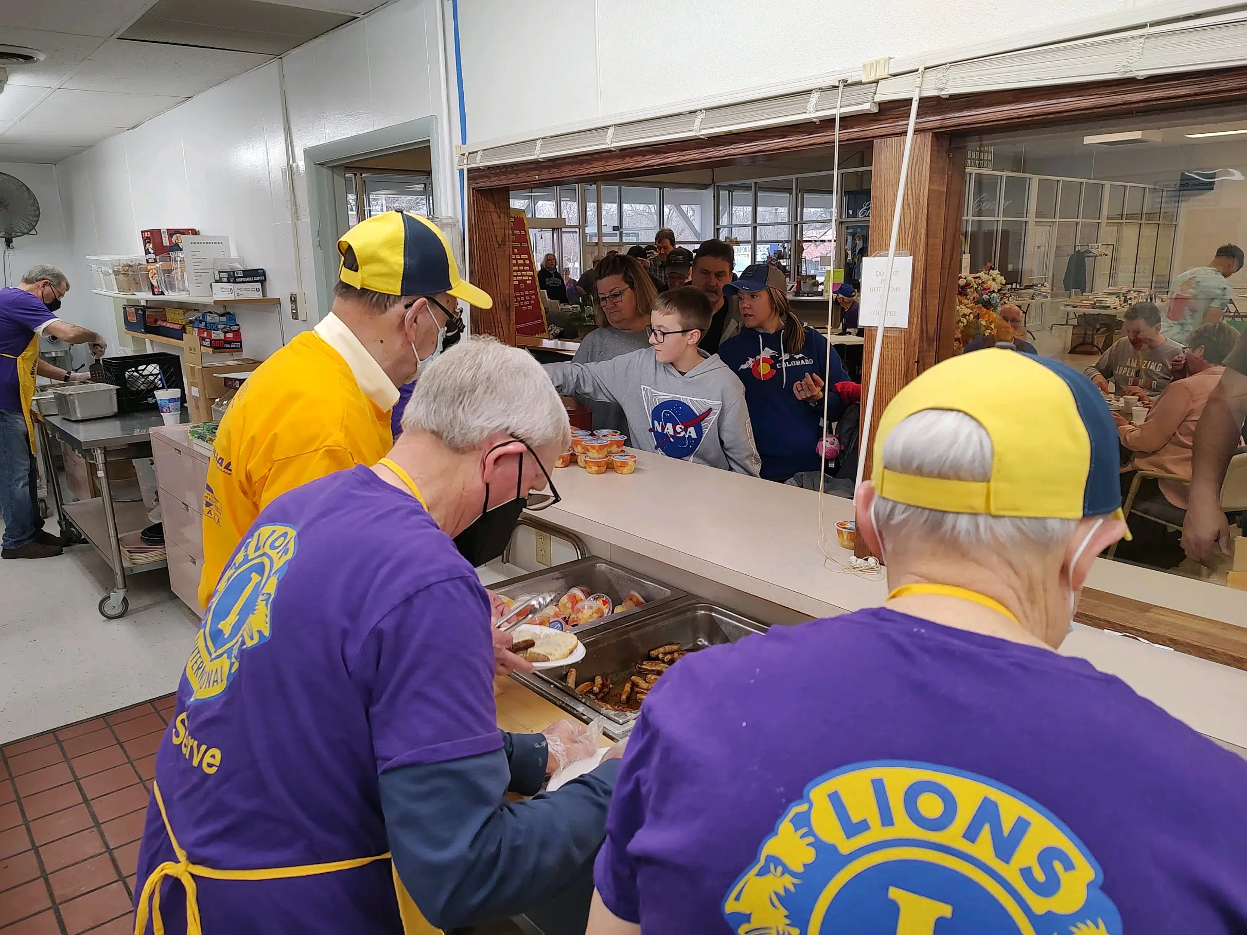 Emporia Lions Club breakfast sees tremendous turnout Saturday