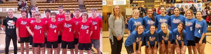 Blue and Red All-Stars trade wins in 2022 Flint Hills Optimist Club All-Star Classic Saturday night