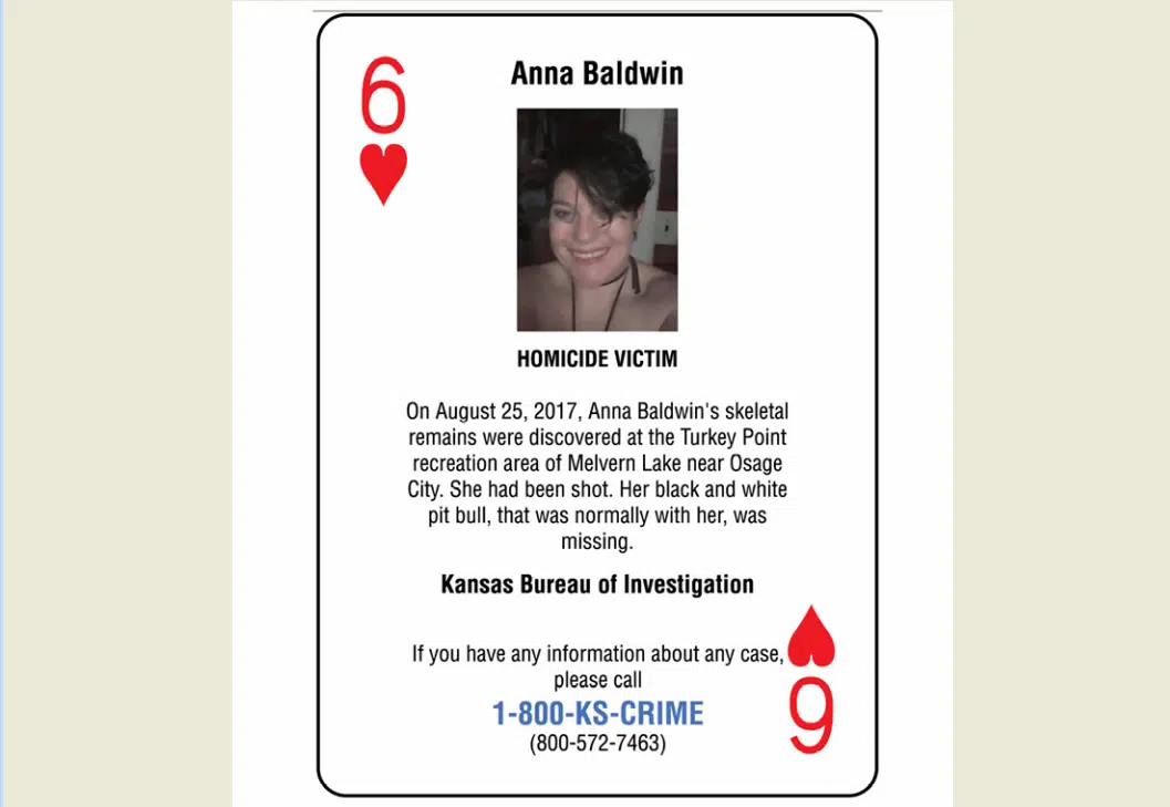 Department of Corrections, KBI announce new Cold Case playing card set