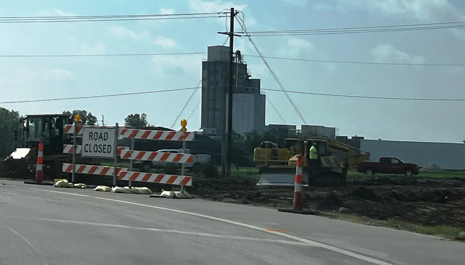 Access road work continues for west Emporia travel plaza