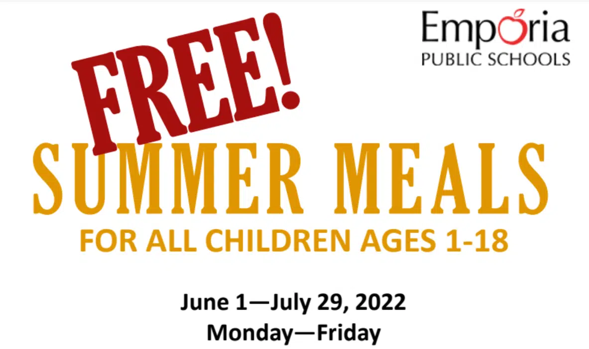 USD 253 Emporia begins summer meal program Wednesday at Riverside, William Allen White