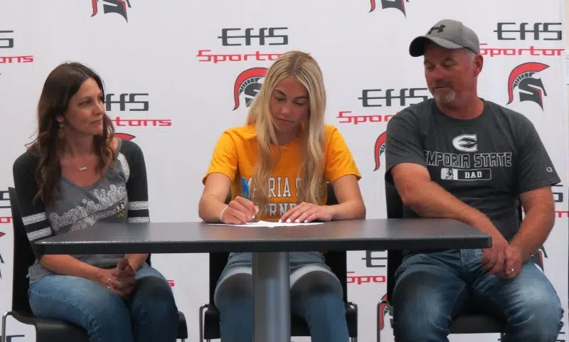 Emporia High Senior Hattie Cooper signs with Emporia State