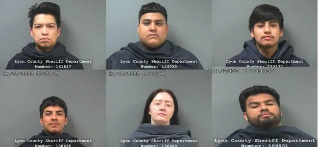 Six arrested following alleged burglary and assault in northeast Emporia in early May