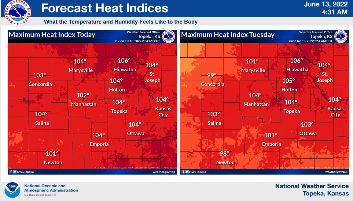 WEATHER: Heat advisories returning to area counties Monday