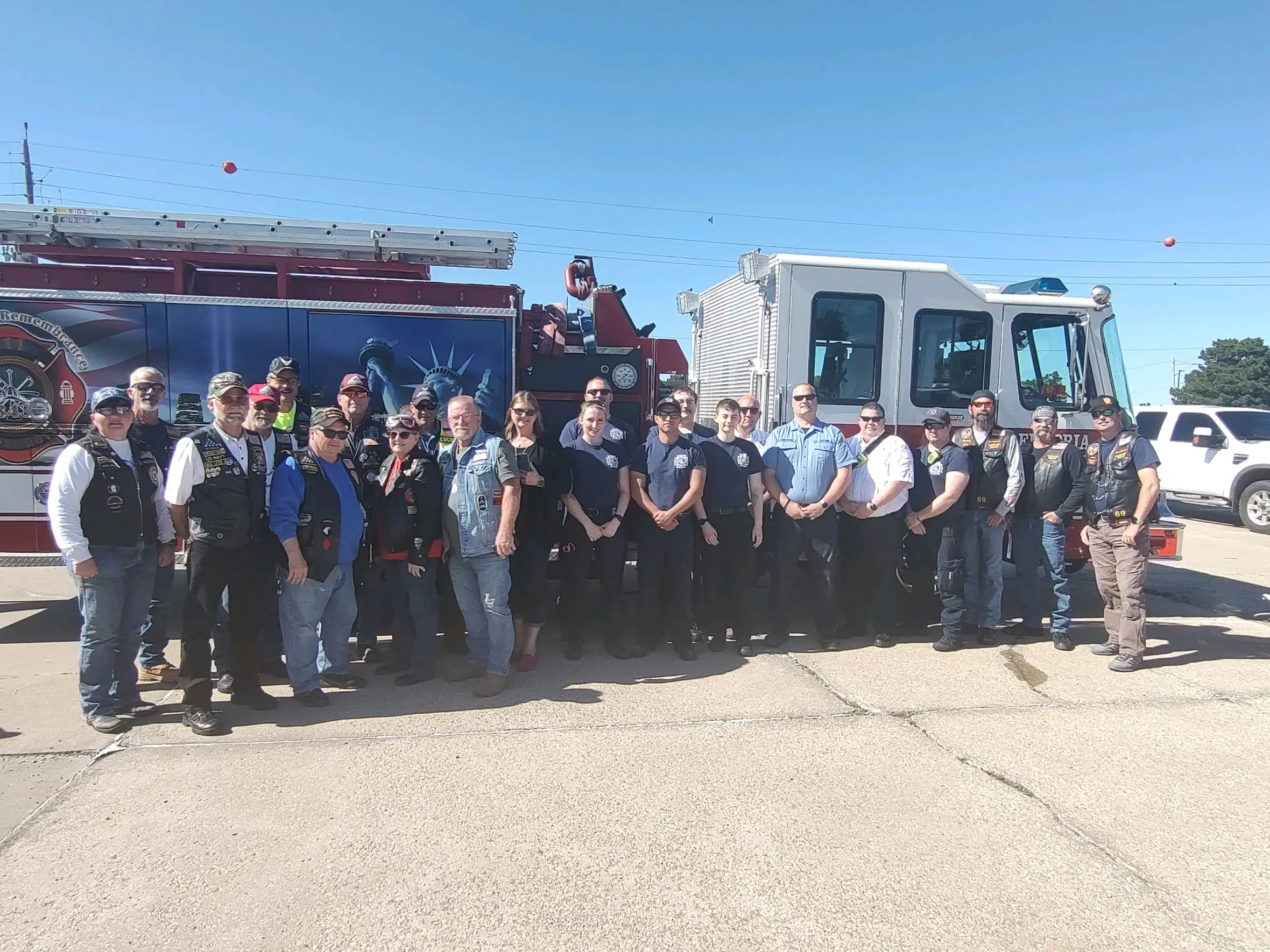 Local Patriot Guard Riders join national escort for cremains of veteran and retired firefighter Thursday