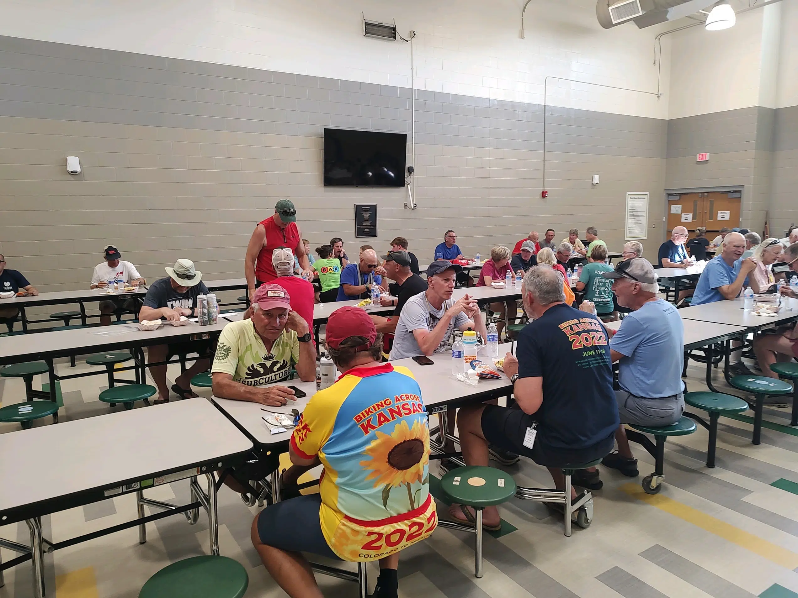 City of Olpe hosts roughly 600 visitors as part of Biking Across Kansas tour Thursday night