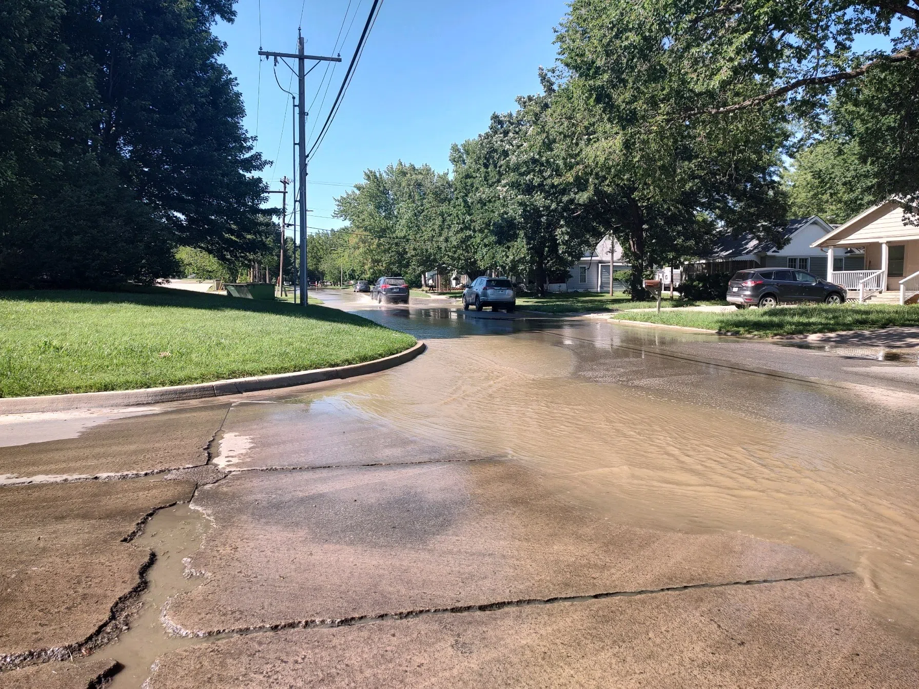 West 15th waterline repaired; work expected on Graphic Arts break Wednesday