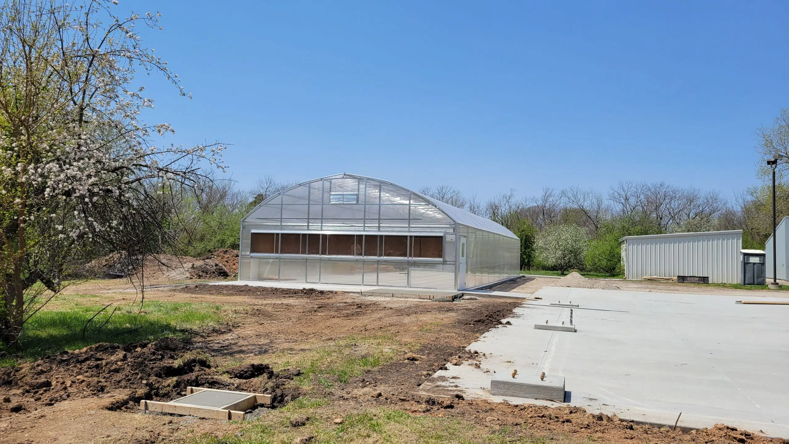 Hetlinger's Planting Hope greenhouse nearly finished