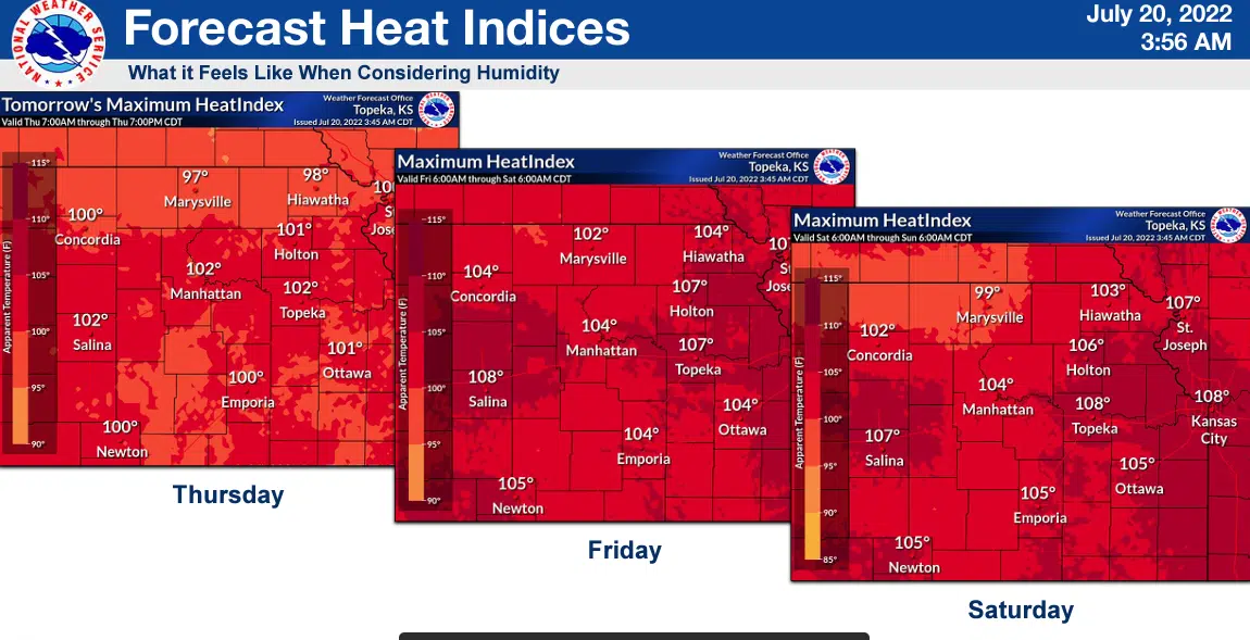 WEATHER: Temperatures at or above 100 degrees return Thursday after 103-degree day Tuesday