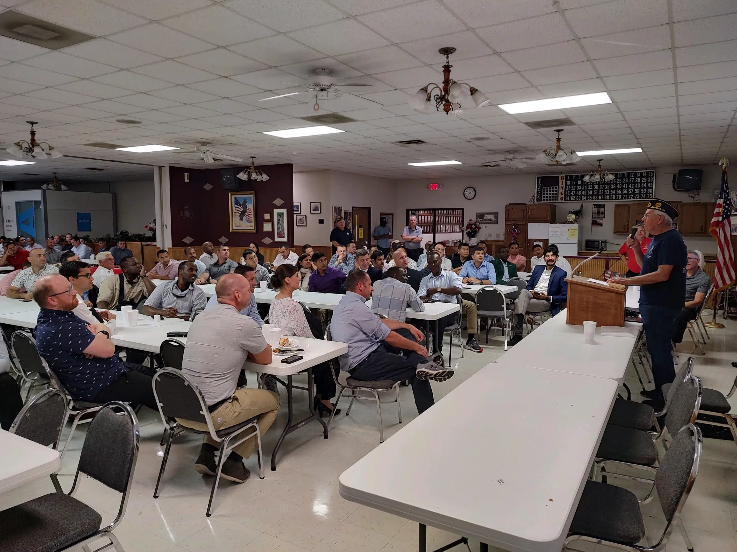 American Legion Post 5 welcomes more than 120 foreign officers attending the Command and General Staff College to Emporia Tuesday