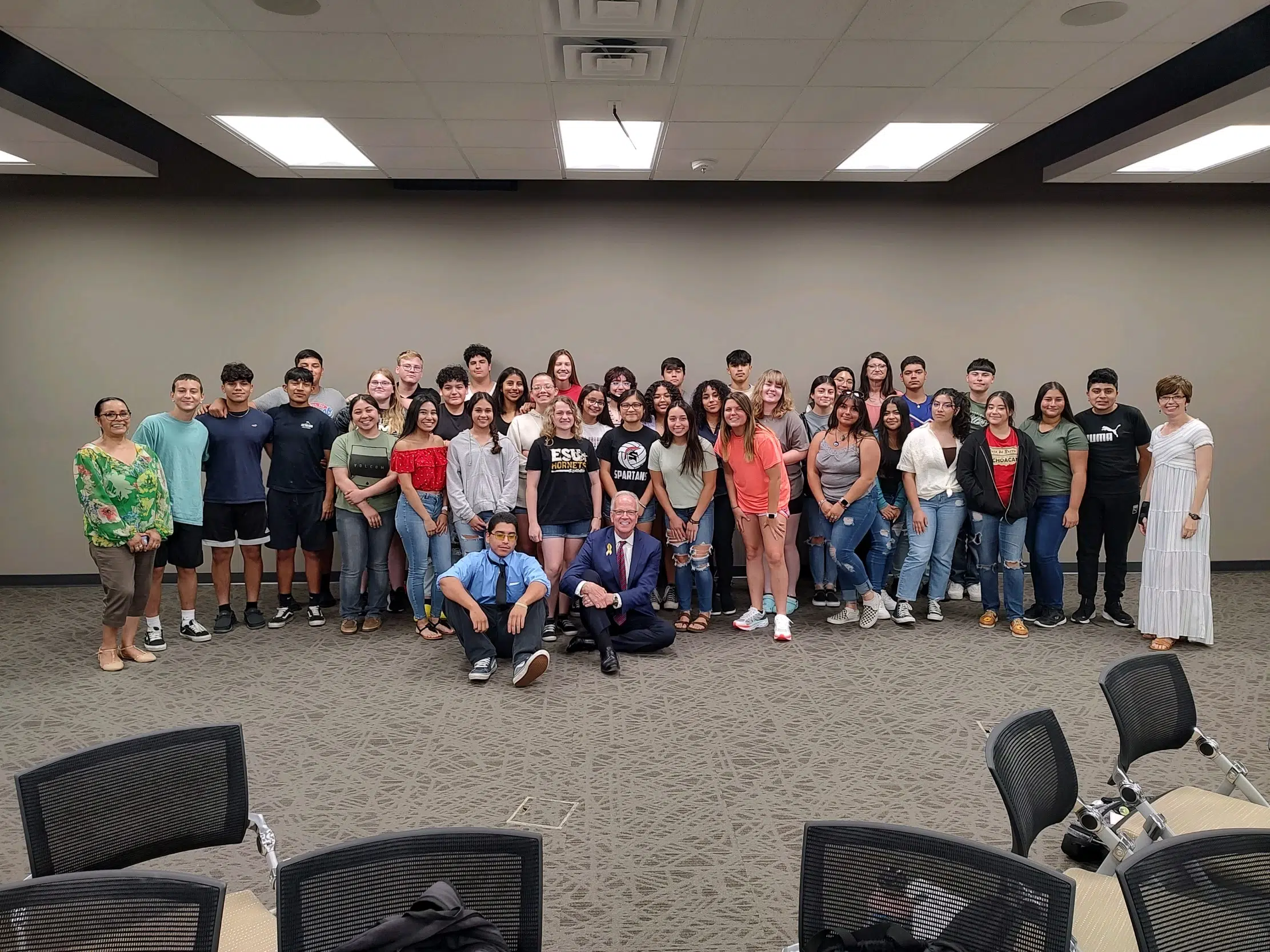 US Senator Jerry Moran touched by the stories of TRIO students during recent visit to Emporia State