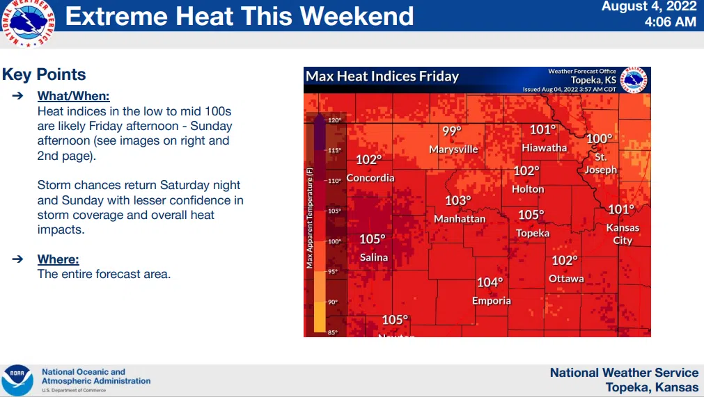 WEATHER: Friday's heat advisory expanded areawide