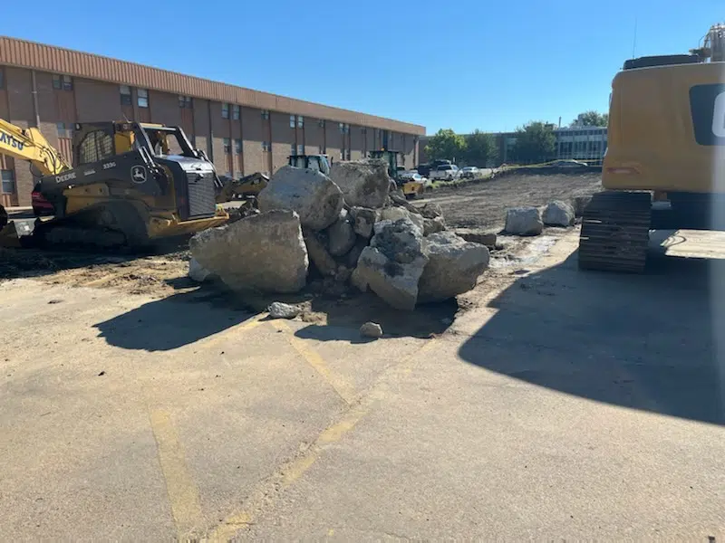 Demolition work nearly completed on former Hornets Pointe apartment complex