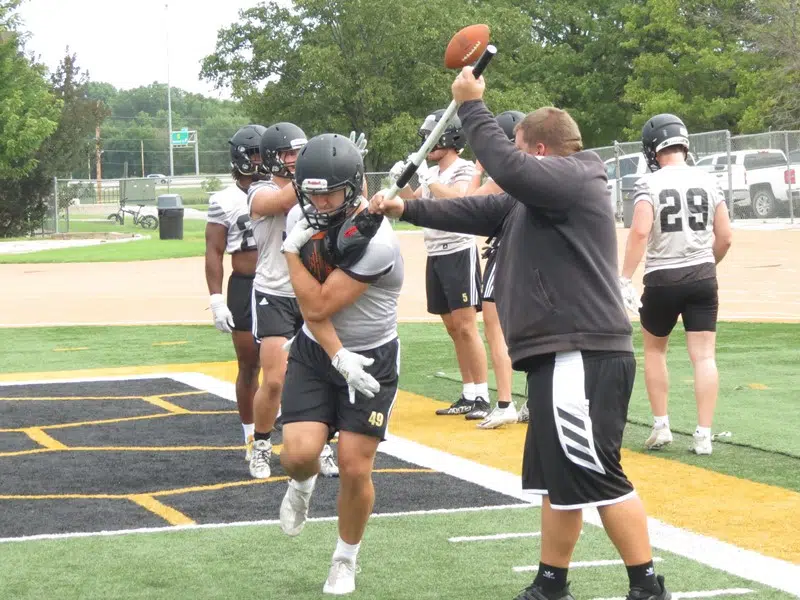 Emporia State football day 4, Running backs ready for another season