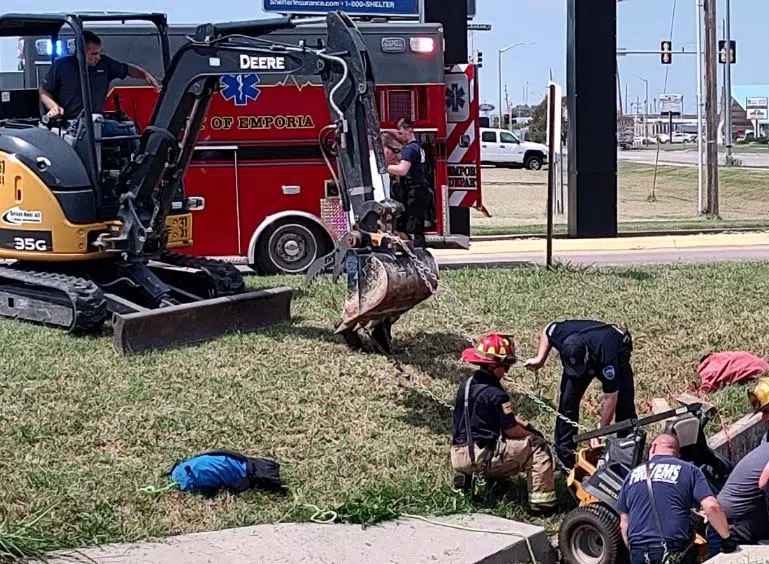 Mowing mishap at Waters Hardware sends one to Newman Friday