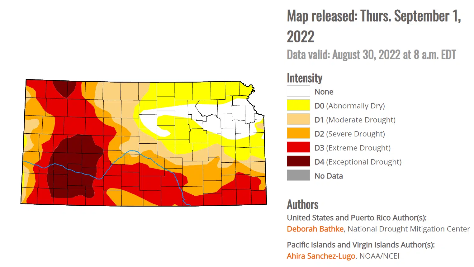 Moderate drought pushed south in latest US Drought Monitor report