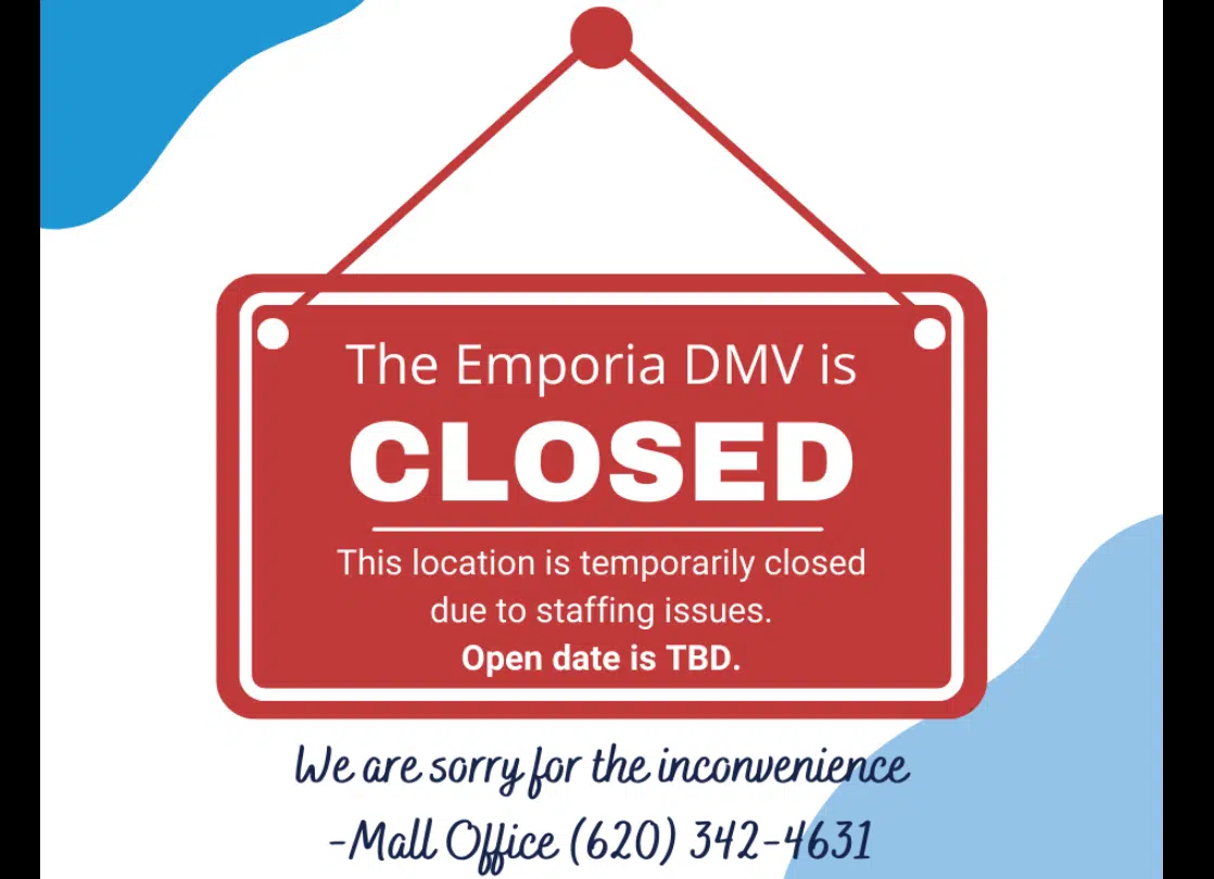 Emporia DMV closed until further notice by COVID-19