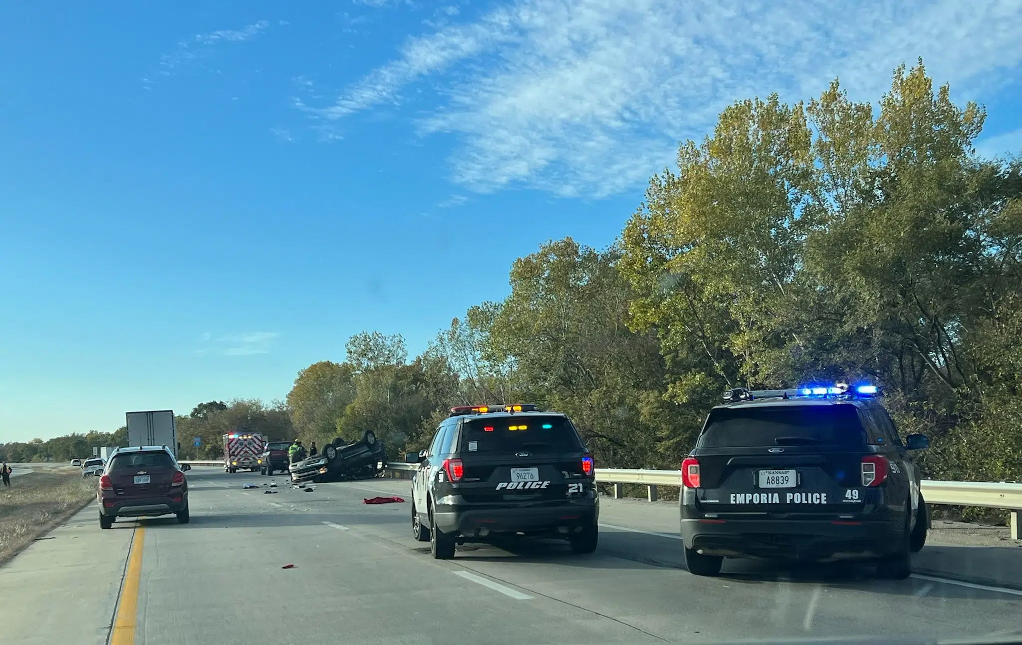 Emporia teenager hurt in Interstate 35 crash near Merchant Street exit