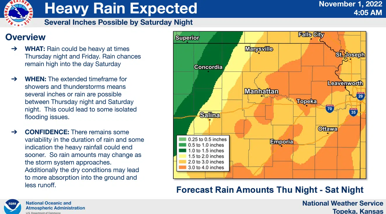 Fire danger, severe storms, heavy rainfall in forecast through upcoming weekend