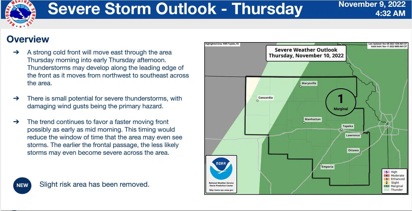 WEATHER: Marginal Severe Weather Risk Thursday, Sharply Colder Weather ...