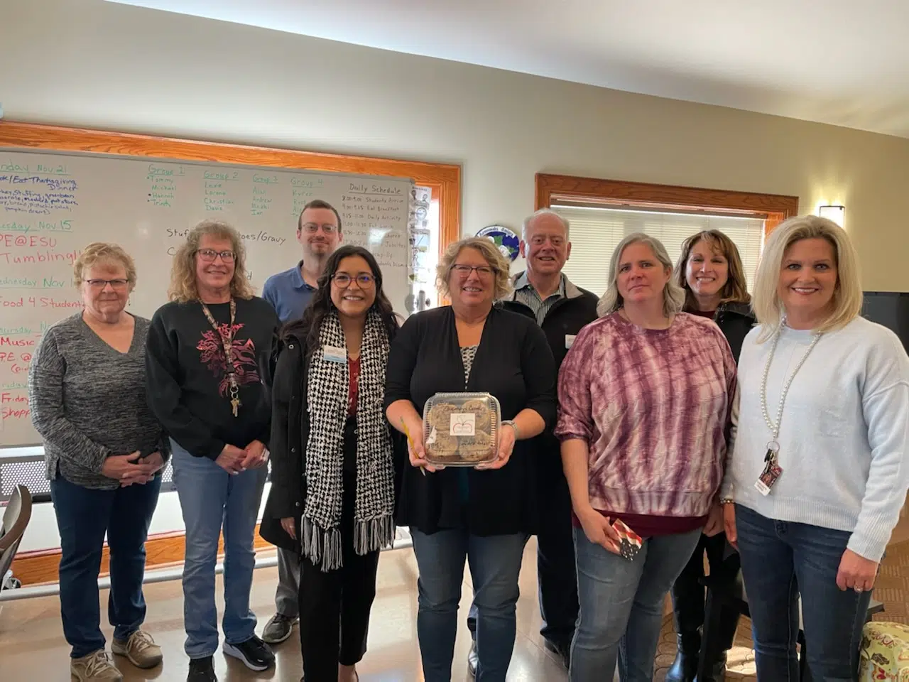 USD 253 celebrates American Education Week with annual cookie delivery