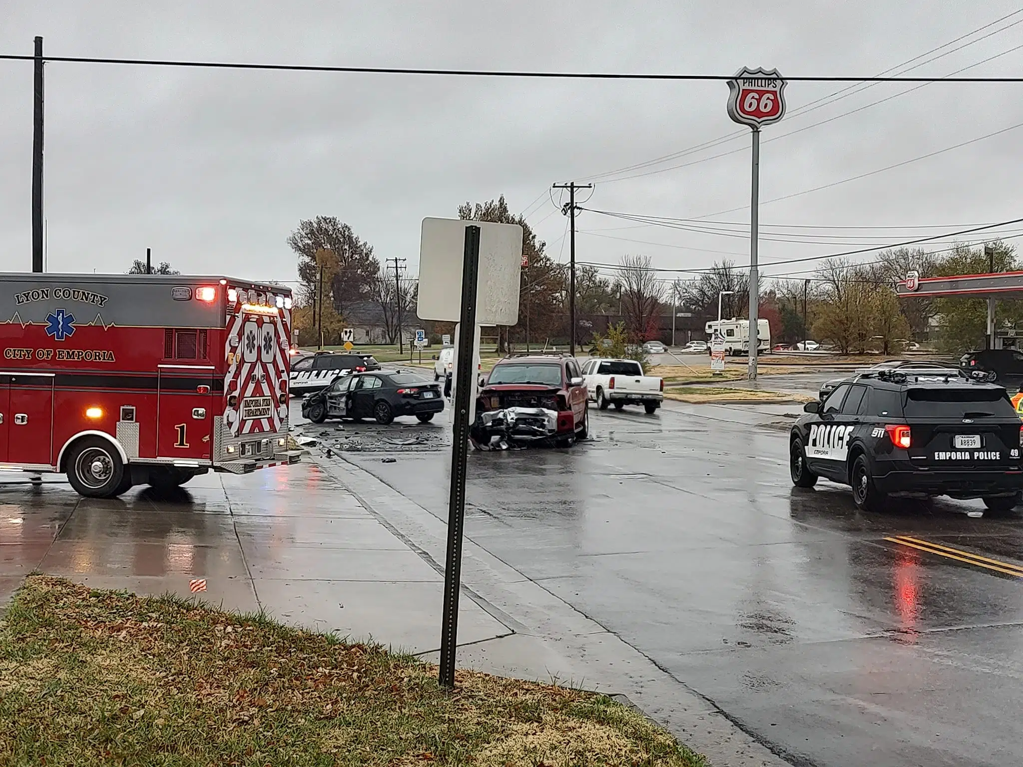 No transports following two vehicle accident in east Emporia