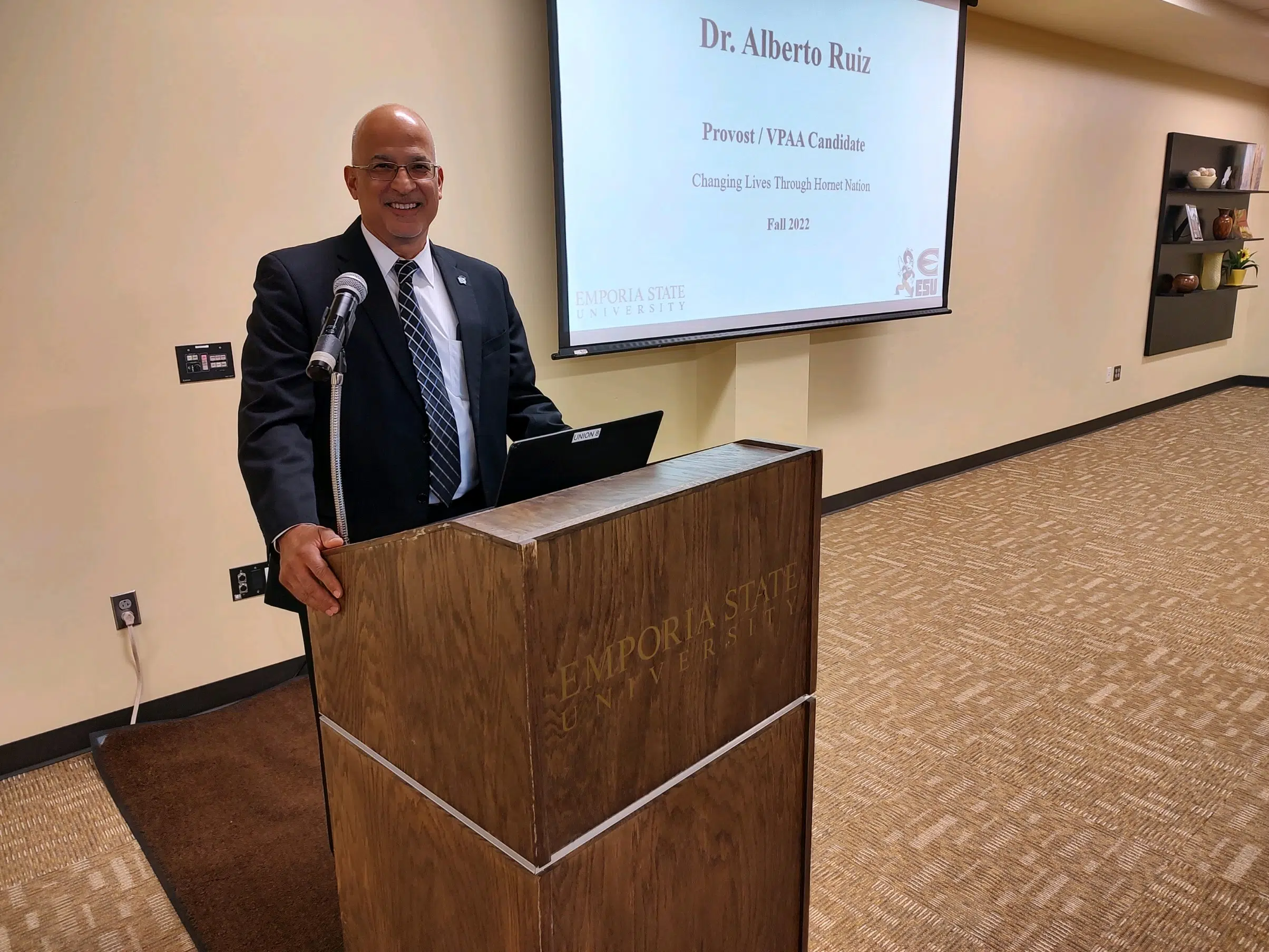 Dr. Alberto Ruiz rounds out finalist interviews for Emporia State provost and vice president for academic affairs position Thursday