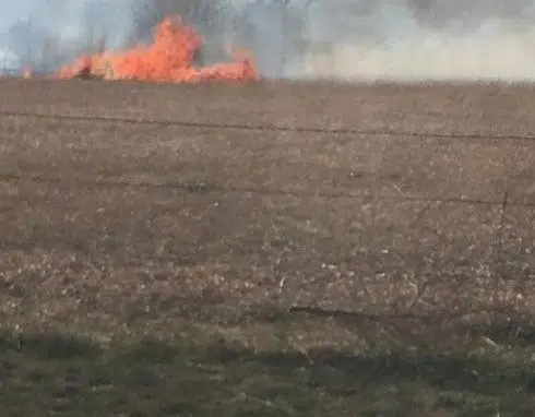 Emporia and area firefighters respond to grass fire activity across portions of Lyon County Monday