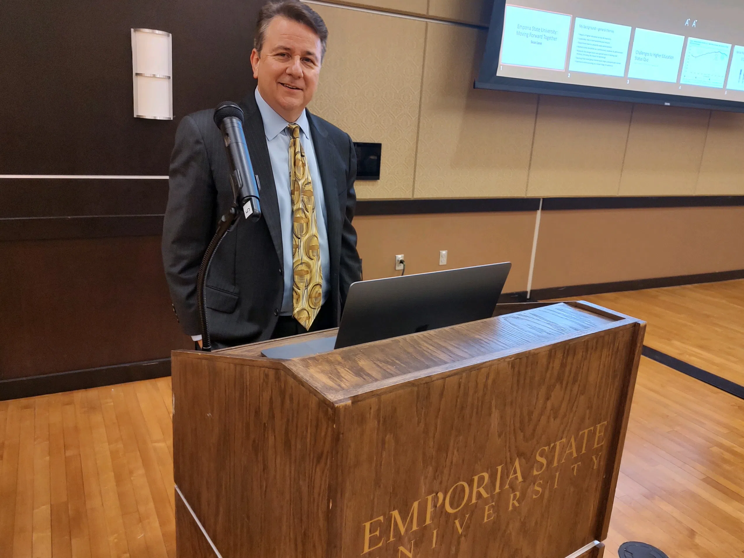 Reinvention and reinvestment, enticing opportunities for Emporia State provost finalist Dr. Sean Lane