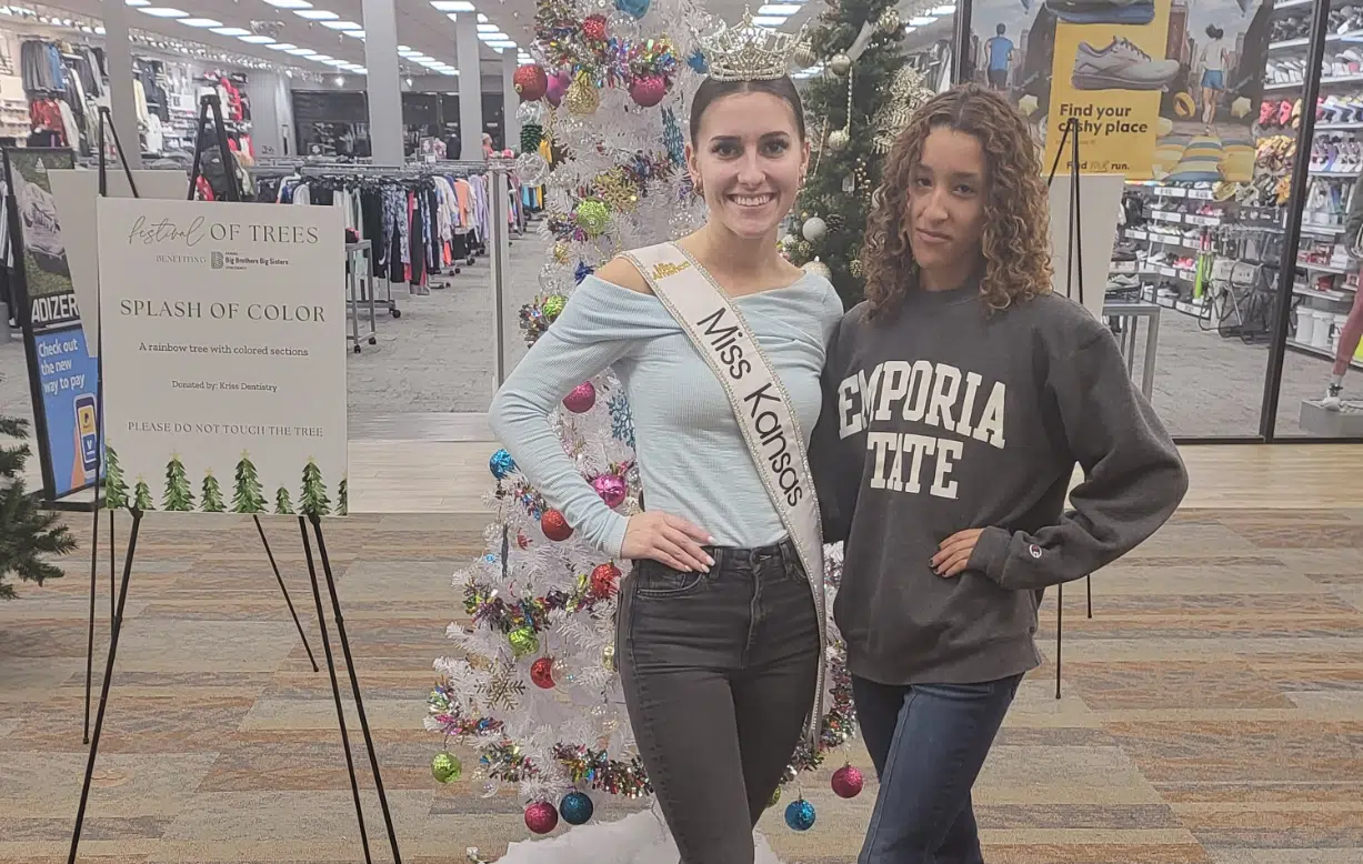 Miss Kansas appearance highlights preliminary Festival of Trees activities for Big Brothers Big Sisters Serving Lyon County