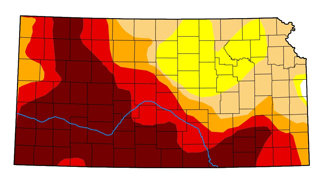 WEATHER: Drought Monitor map stable for KVOE listening area | KVOE