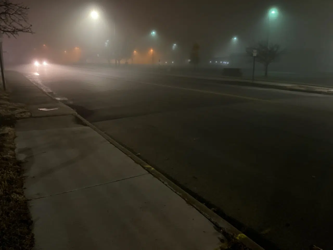 WEATHER:  All area counties now in dense fog advisories until noon