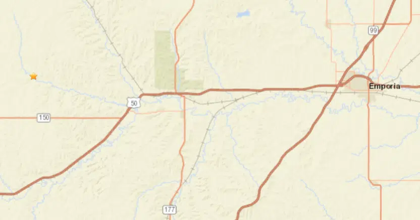 Small earthquake reported west of Elmdale