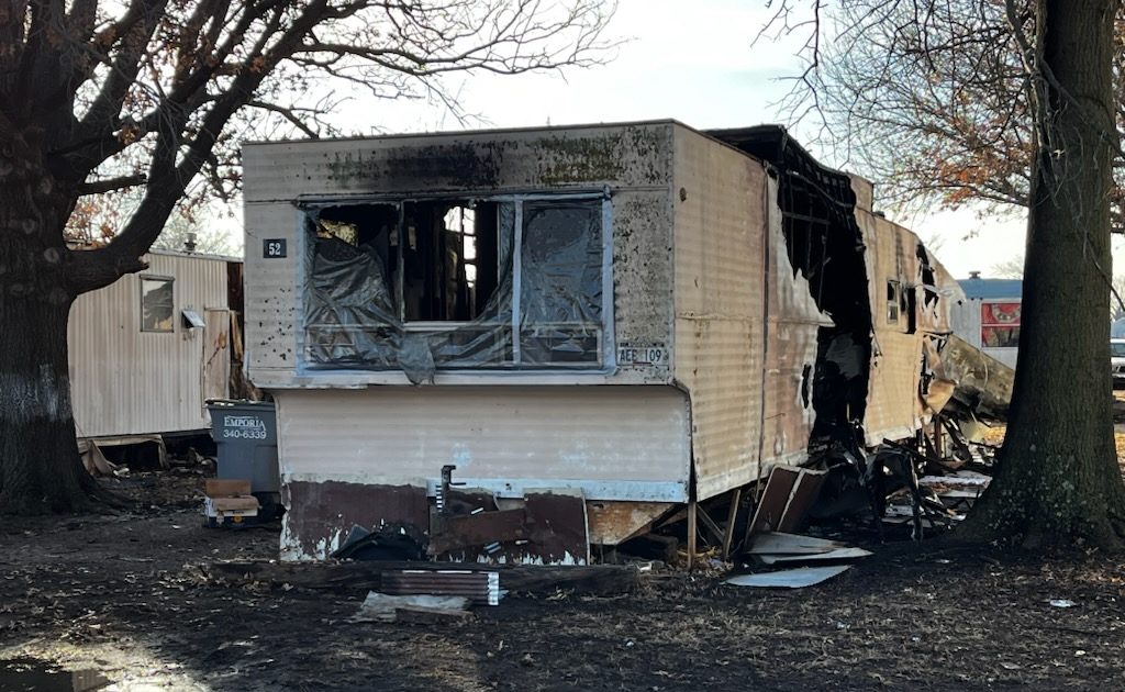 Fire destroys west Emporia trailer home, damages two others Monday ...