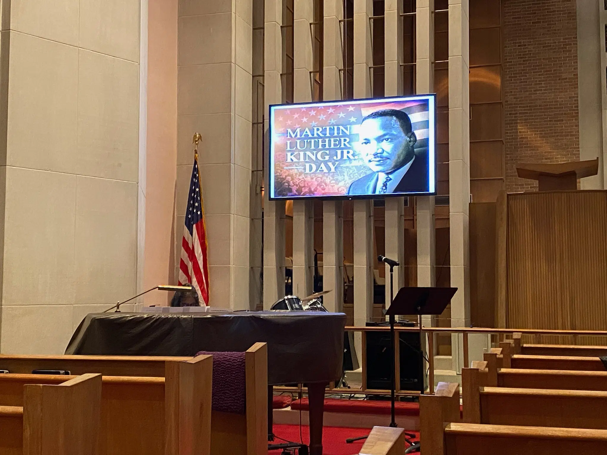 Special evening service honors the teachings, memory and legacy of Dr. Martin Luther King Jr Monday