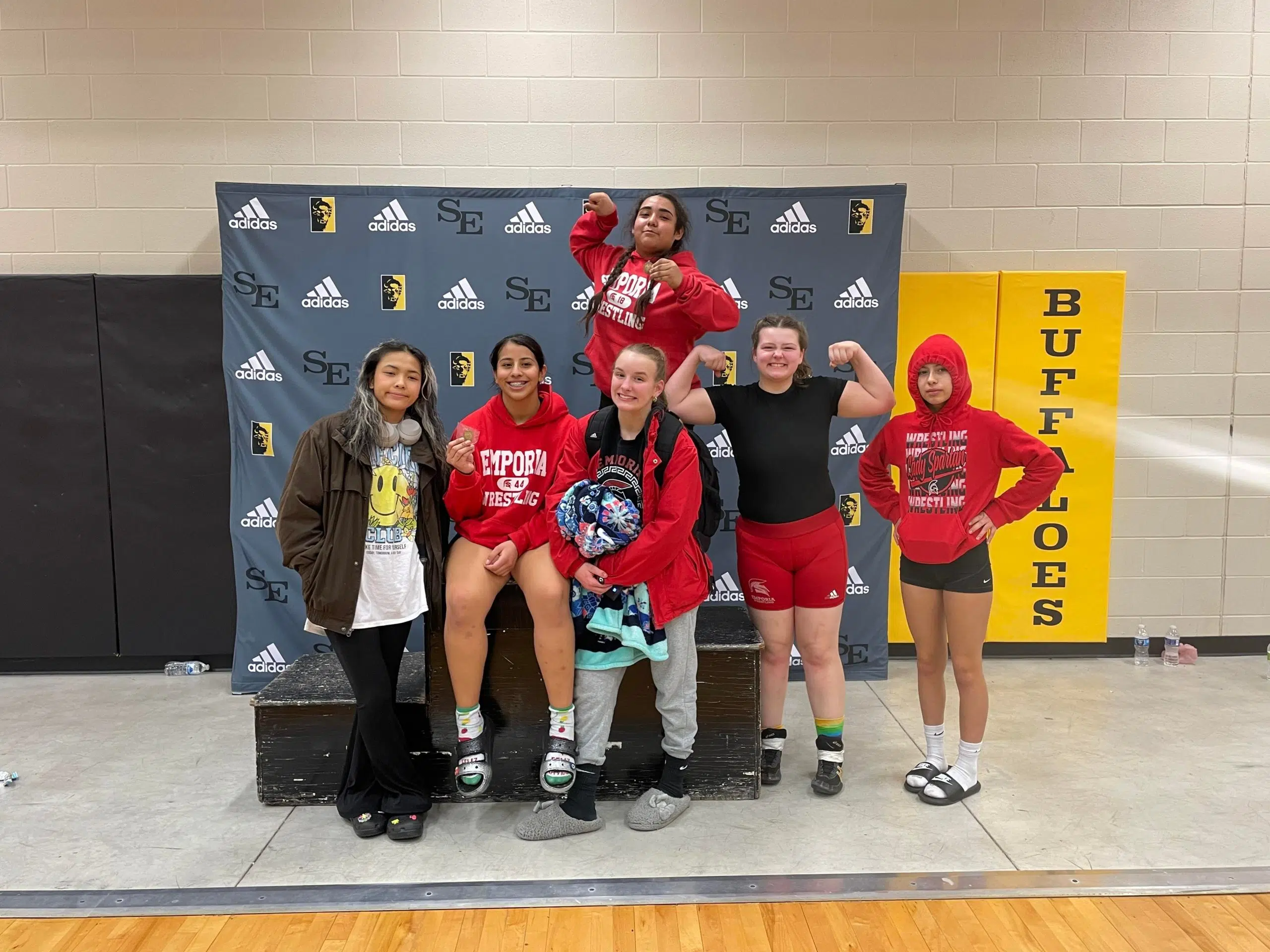 Emporia High girls wrestling qualifies seven for state