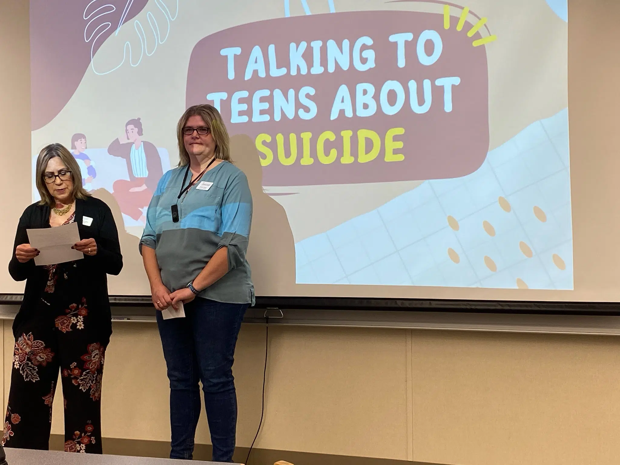 Beacon for Hope holds a suicide prevention presentation for parents of Emporia High School