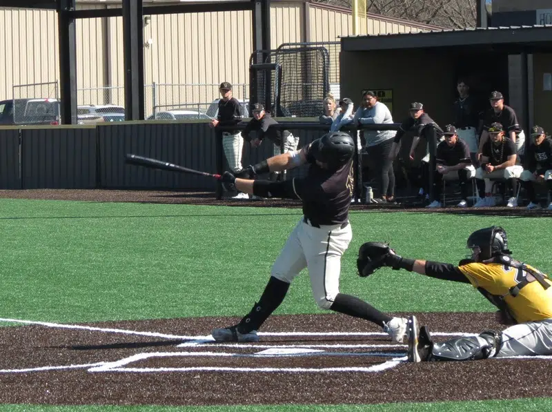 Emporia State baseball run rules Fort Hays State 15-4