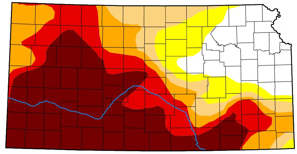 Drought conditions remain steady across KVOE listening area based on latest US Drought Monitor update