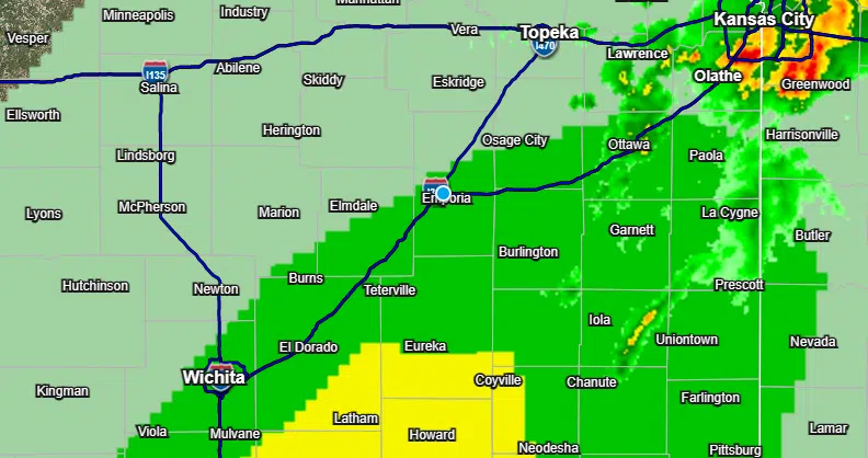 WEATHER: Low-end severe weather risk expands slightly through early Monday evening