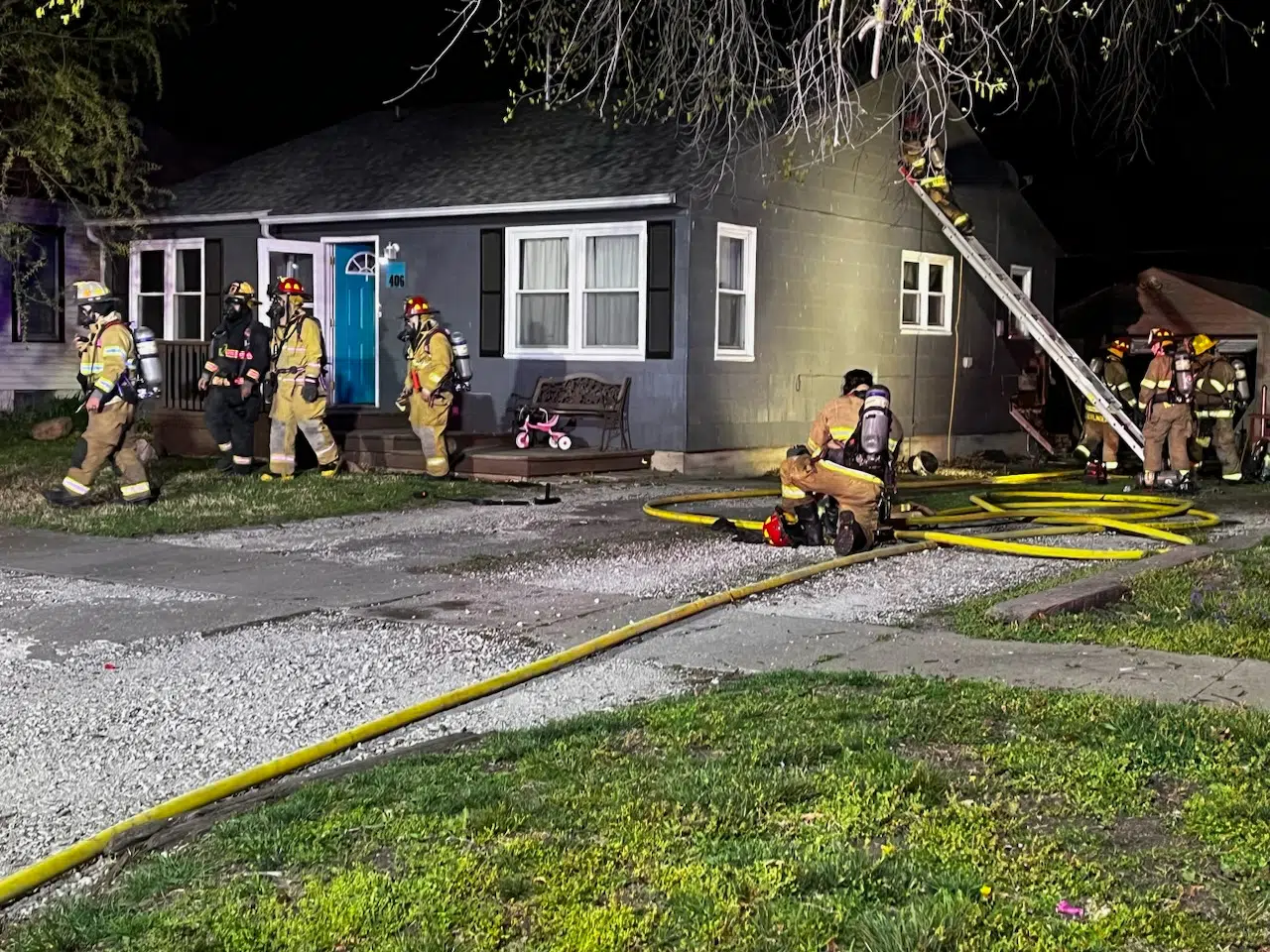 Fire at south-central Emporia home also burns detached garage; cause still under investigation