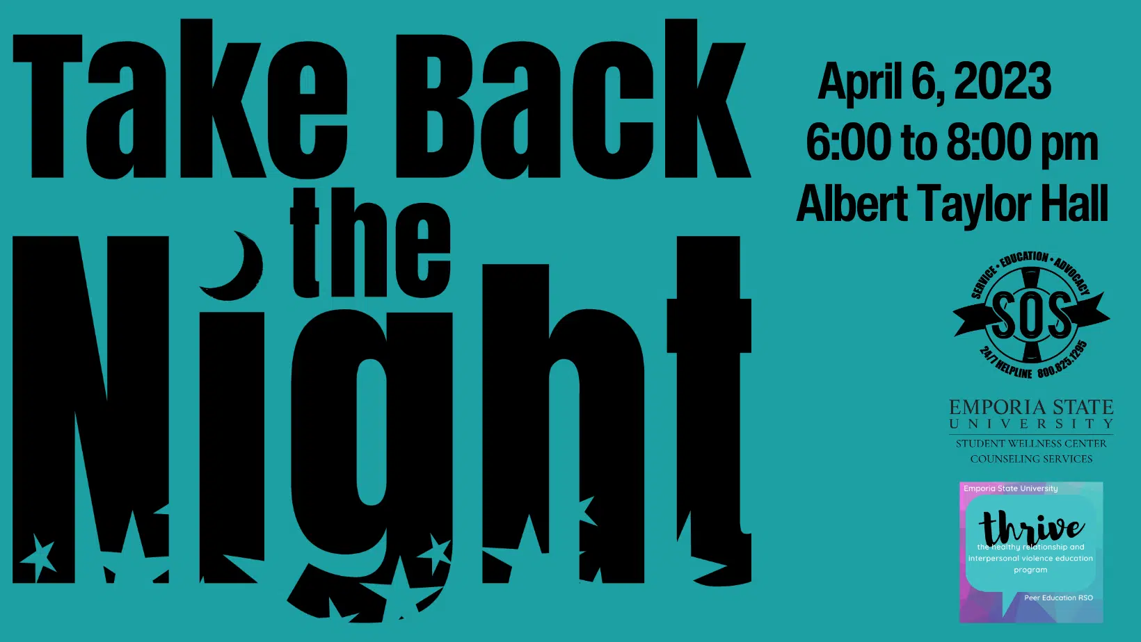 Take Back the Night coming Thursday