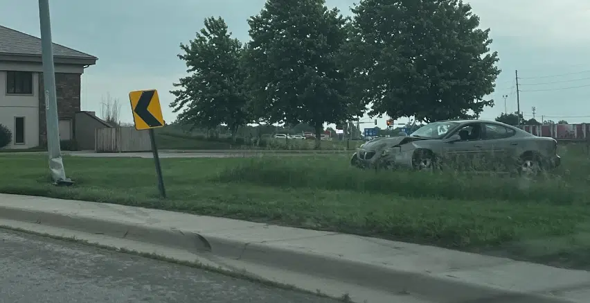 No hospital transports after car hits streetlight in northwest Emporia