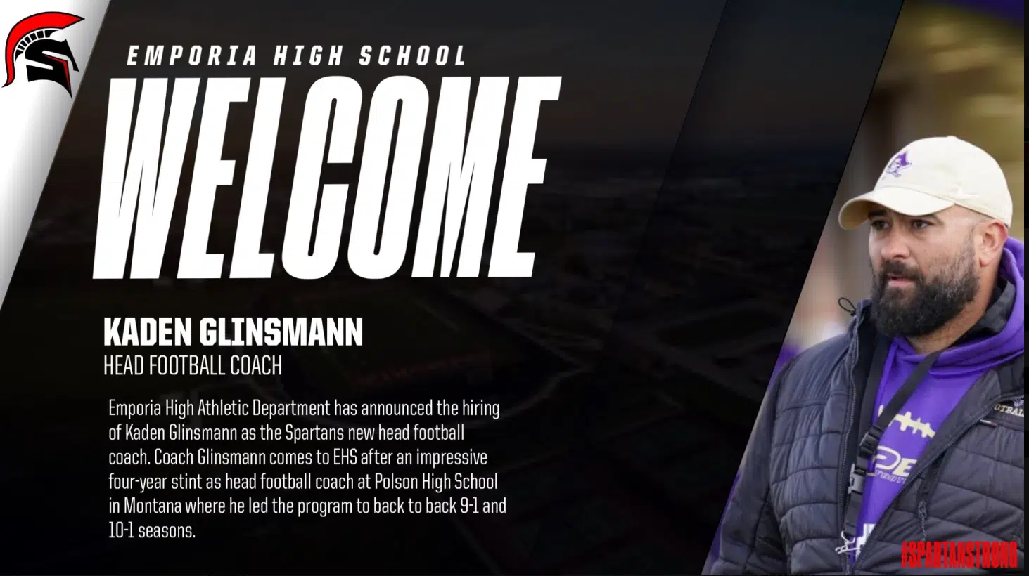 Kaden Glinsmann named next Emporia High football coach