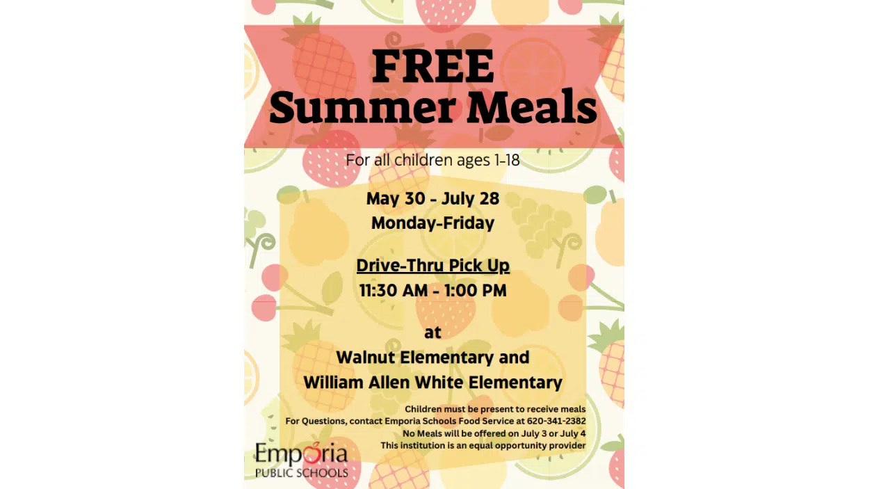 USD 253 summer meals program begins Tuesday