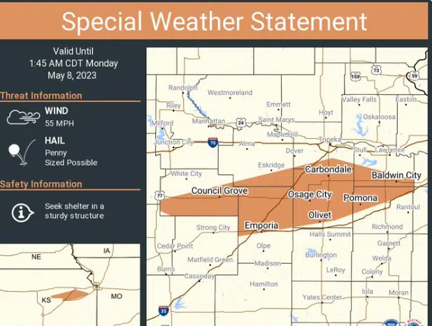 WEATHER: Severe storm chances continue through early Monday with more forecasted Tuesday